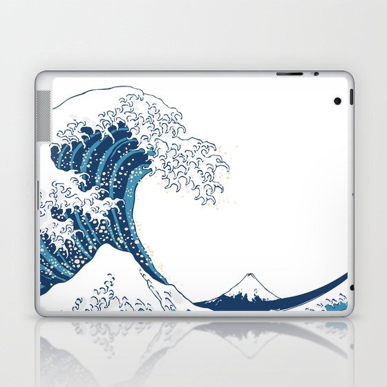 Japan Ukiyo-e Kanagawa Wave Laptop & iPad Skin