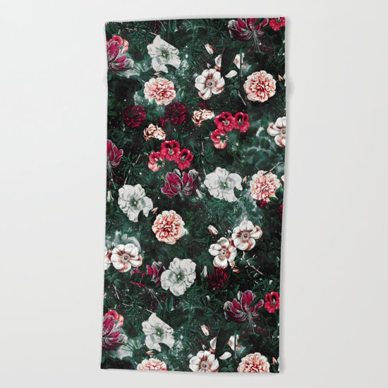 NIGHT GARDEN XXV Beach Towel