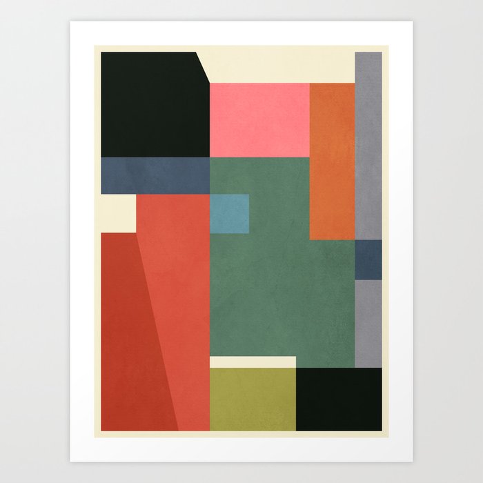Geometric Shapes 28 Art Print