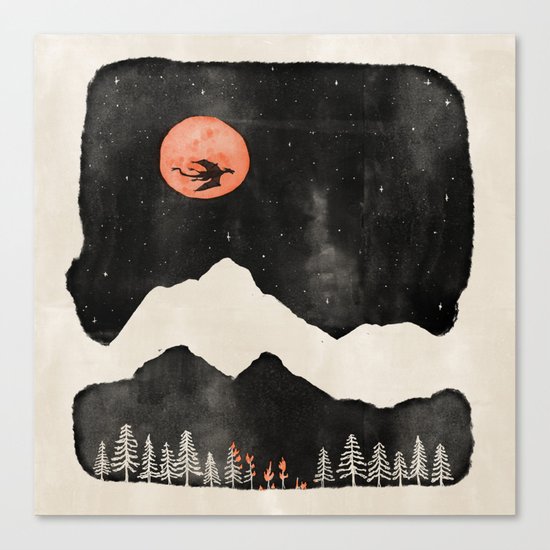 Hunter's Moon... Canvas Print