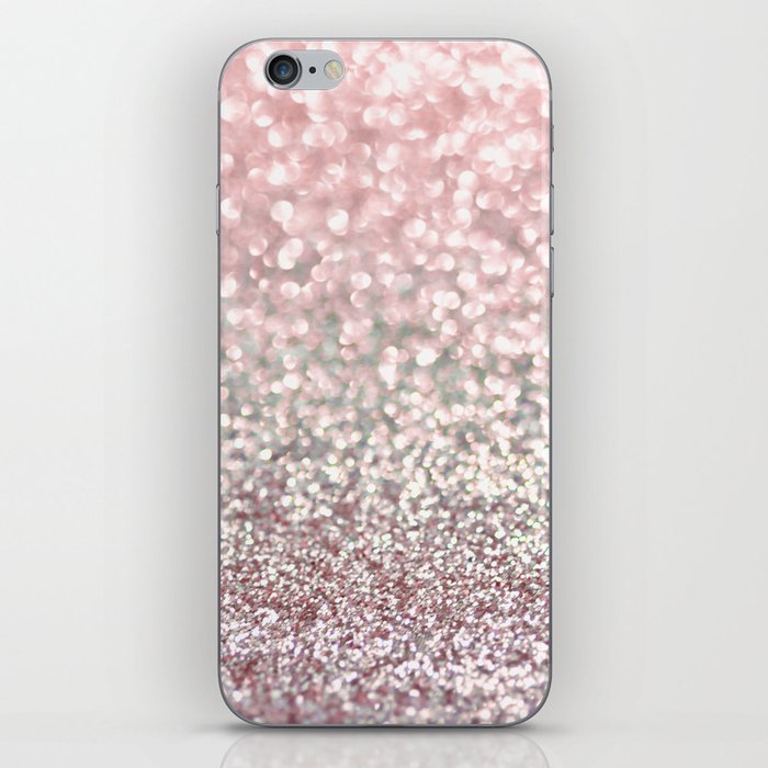 Girly Pink Snowfall iPhone Skin