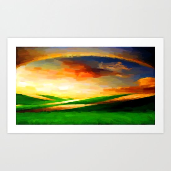 Colorful Sky - Painting Style Art Print