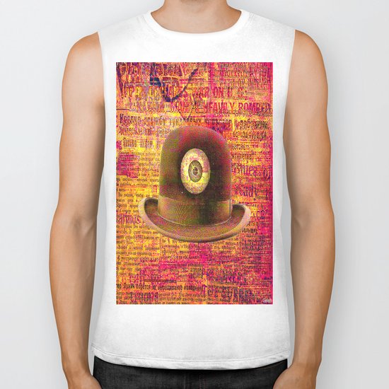 Mystical bowler hat Biker Tank