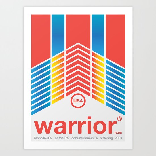 warrior single hop Art Print