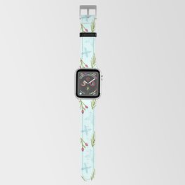 Christmas Pattern Floral Retro Snowflake Leaf Apple Watch Band