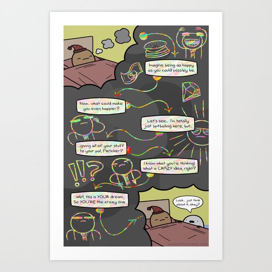 Antics #352 - wormtongue junior Art Print
