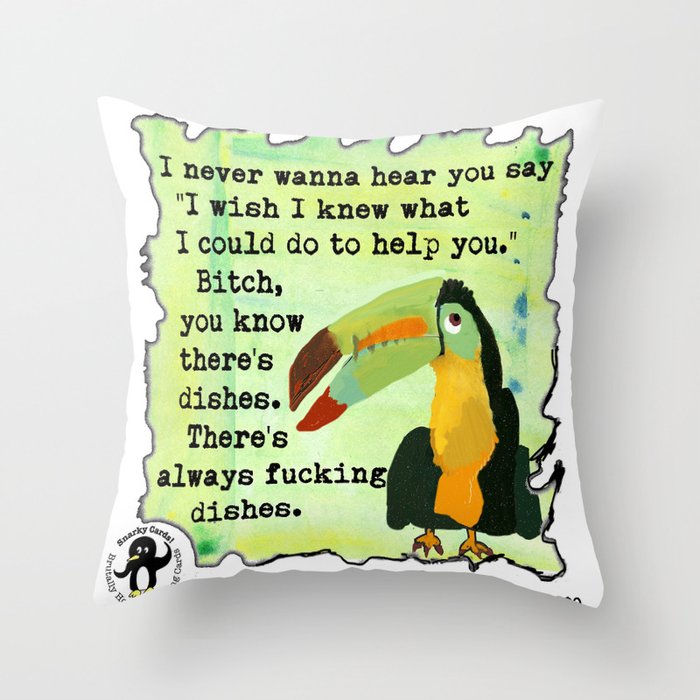 Dishes Throw Pillow