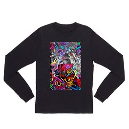 Expression II Long Sleeve T Shirt | Abstract, Lines, Color, Digital Manipulation, Expression, Digital, Drawing, Colored Pencil 