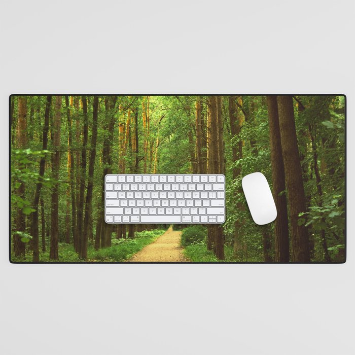 Forest path Desk Mat