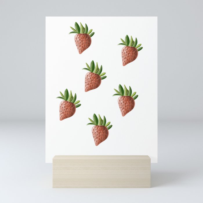 Sassy Strawberries Mini Art Print