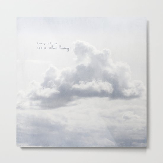 Silver Lining Metal Print