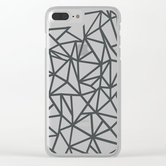 Ab Marb Grey 2 Clear iPhone Case