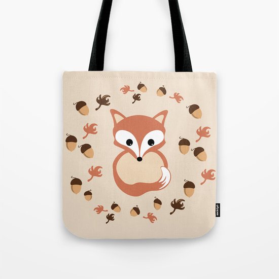 Fox in autumn Tote Bag