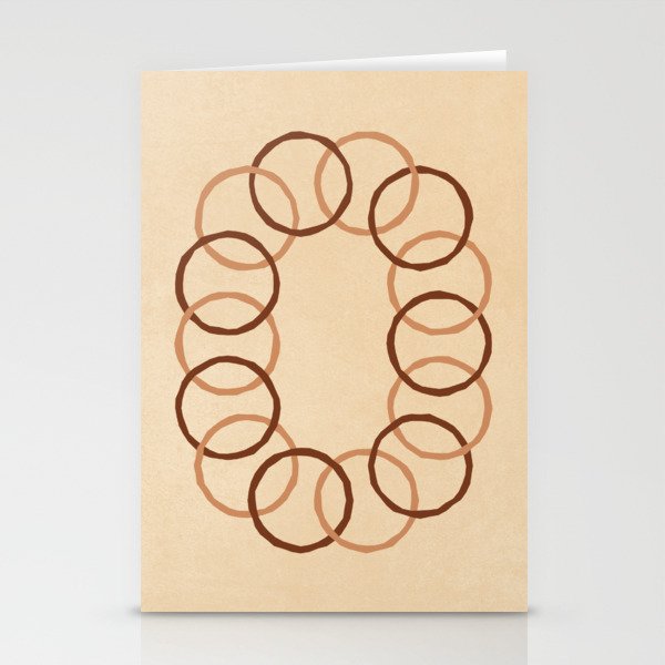 Round Merge - Neutral Stationery Cards