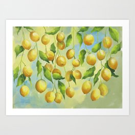 Lemons 3 Art Print