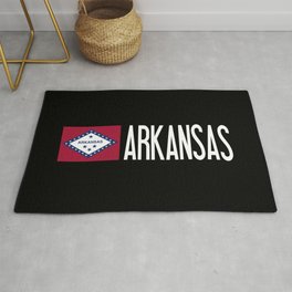 Arkansas: Arkansan Flag & Arkansas Area & Throw Rug