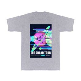 The Grand Tour : Vintage Space Poster Cool T Shirt | Pop Art, Sci-Fi, Illustrations, Purevintagelove, Spaceship, Digital, Vintage, Drawing, Rockets, Universe 