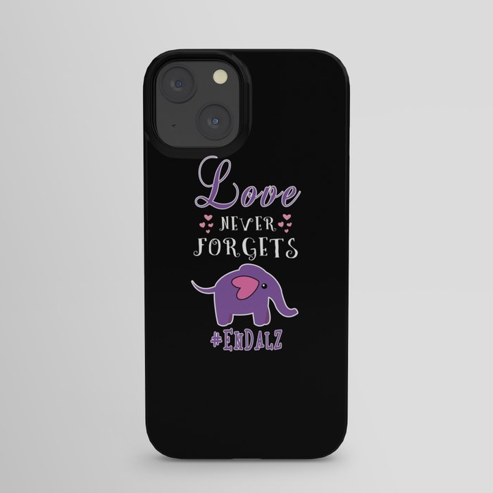 Elephant Love End Alzheimer Alzheimer's Awareness iPhone Case