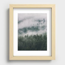 Holding the Fog Recessed Framed Print
