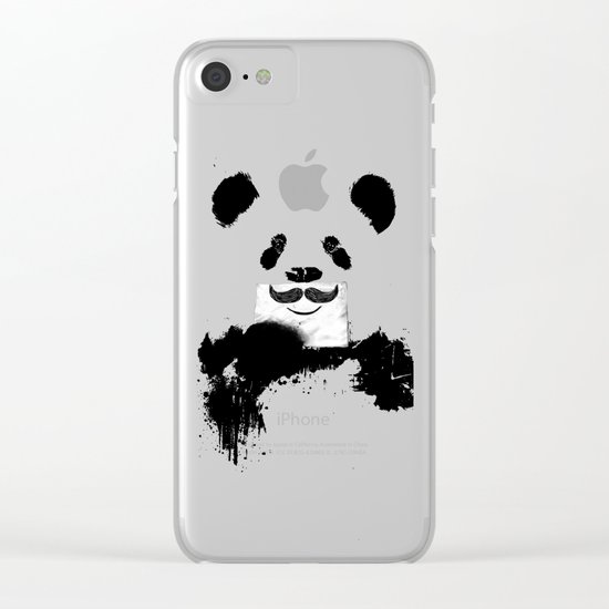 Funny panda Clear iPhone Case