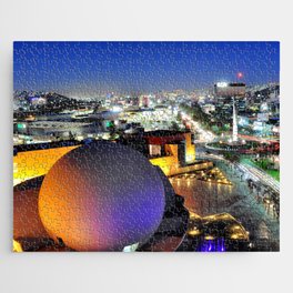 Mexico Photography - Night Life In The City Jigsaw Puzzle