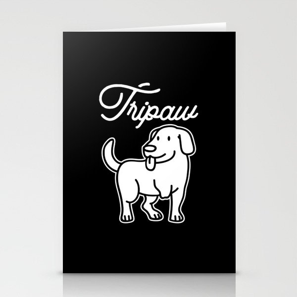 Tripawd Dog Stationery Cards