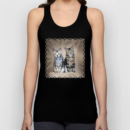 The Glare of the Silver Meowbles Unisex Tank Top