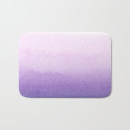 Scandinavian Watercolor Purple Gradient  Bath Mat