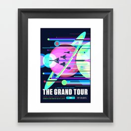 The Grand Tour : Vintage Space Poster Cool Framed Art Print