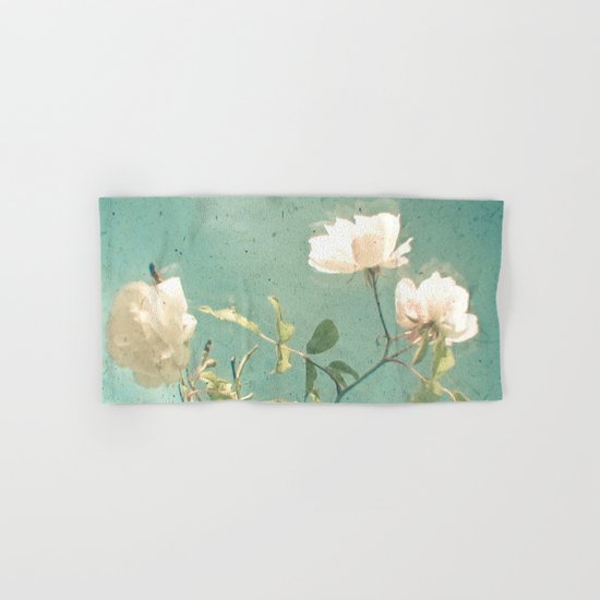 White Rose Hand & Bath Towel