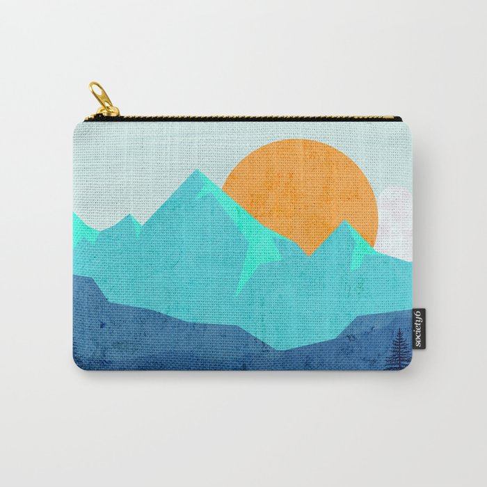 Wild mountain sunset landscape Carry-All Pouch