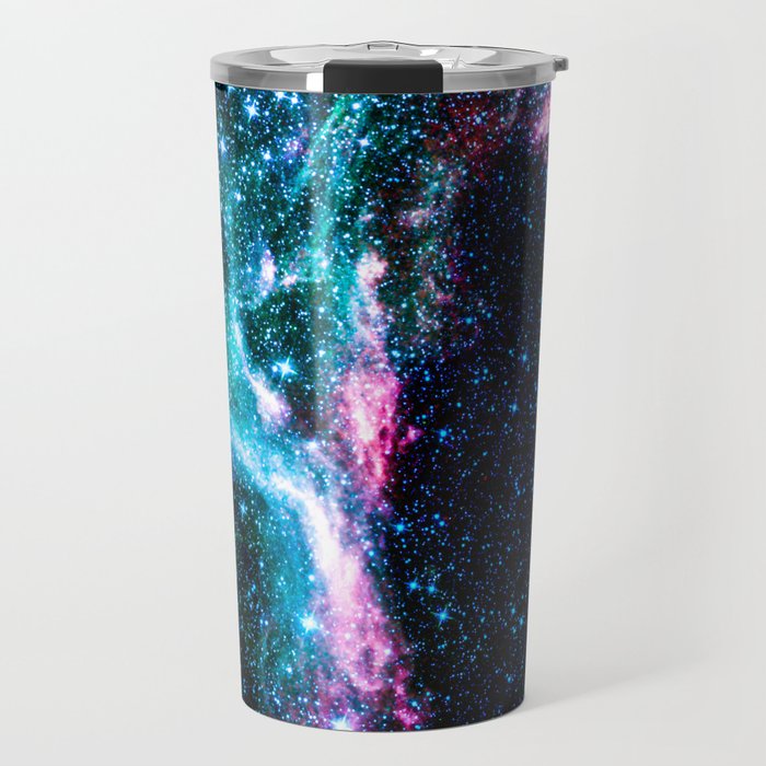 Starry Colorful Nebula Travel Mug