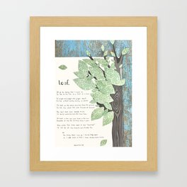 Leaf Framed Art Print