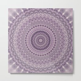 Purple feather mandala Metal Print | Hippie, Kaleidoscope, Spiritual, Mandla, Bohemian, Ellipse, Pattern, Vector, Abstract, Geometry 