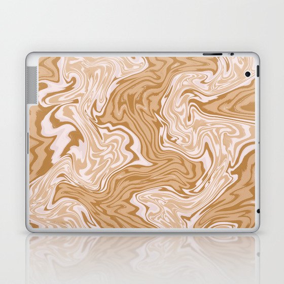 Coffee and Cream Swirls Laptop & iPad Skin