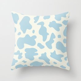 light blue Cow Pattern Throw Pillow