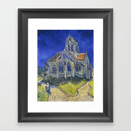 Van Gogh , The Church In Auvers Sur Oise , 1890 Framed Art Print