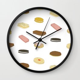 biscui - biscuit pattern Wall Clock