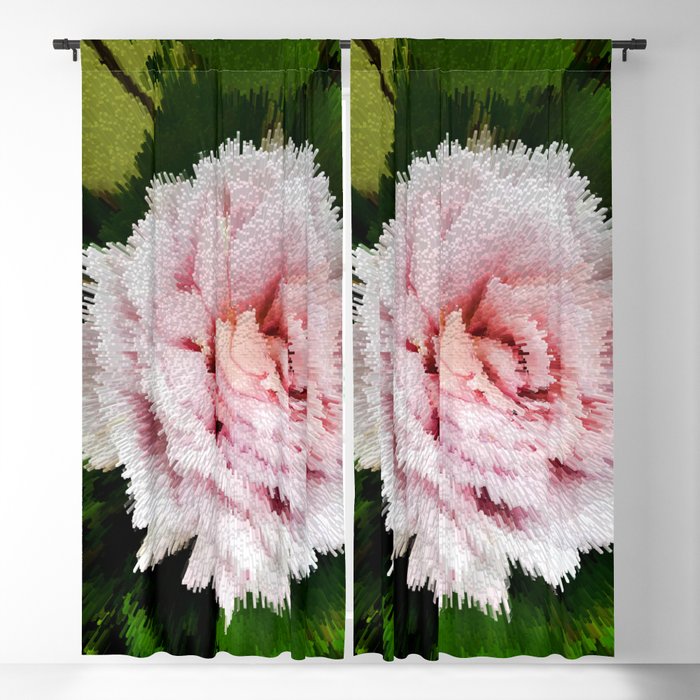 Pink rose extrusion Blackout Curtain