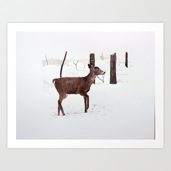 Chevreuil Art Print