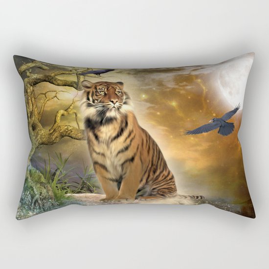 Wonderful tiger Rectangular Pillow