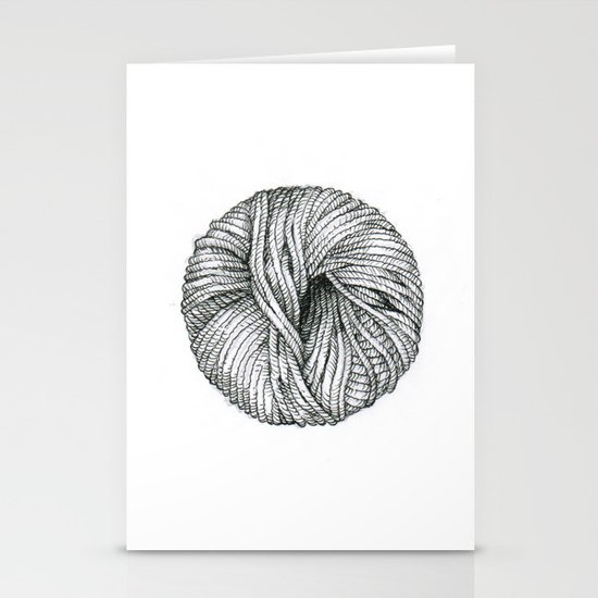 Ball of yarn Stationery Cards