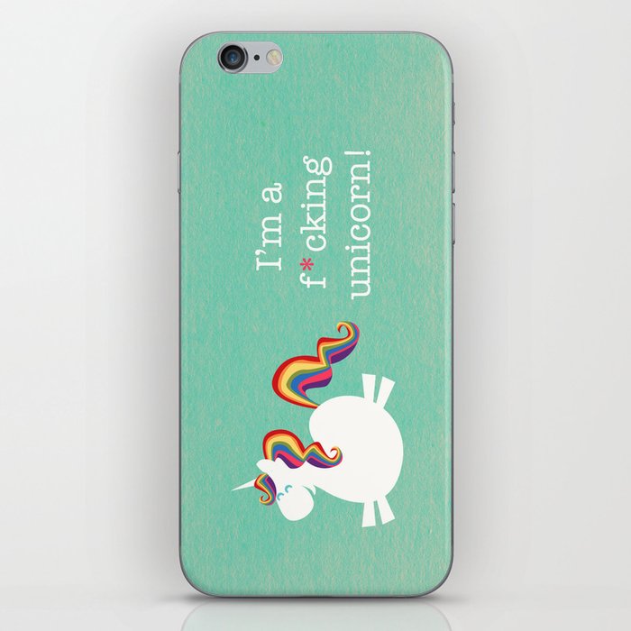 Unicorn - I'm a maturely speaking unicorn!!! iPhone Skin