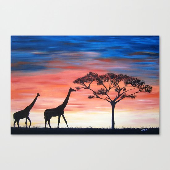Africa Series - Seeking Shelter Before the Storm Canvas Print