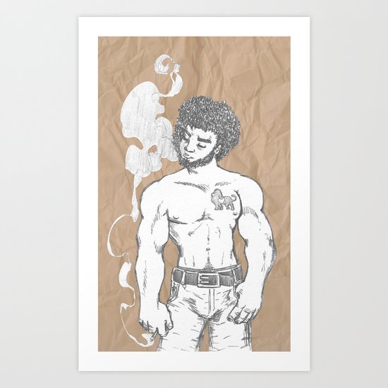 Heart of a Lion Art Print