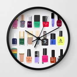 Nail Polish Wall Clocks For Any Decor Style Society6