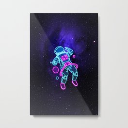 Space Astronaut Metal Print
