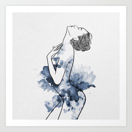 Flowery soul. Art Print