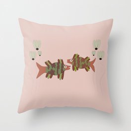 Fishhhyy Throw Pillow