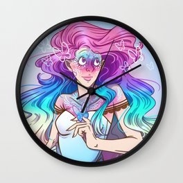 Candy Rainbow and Butterfly Makeup Wall Clock
